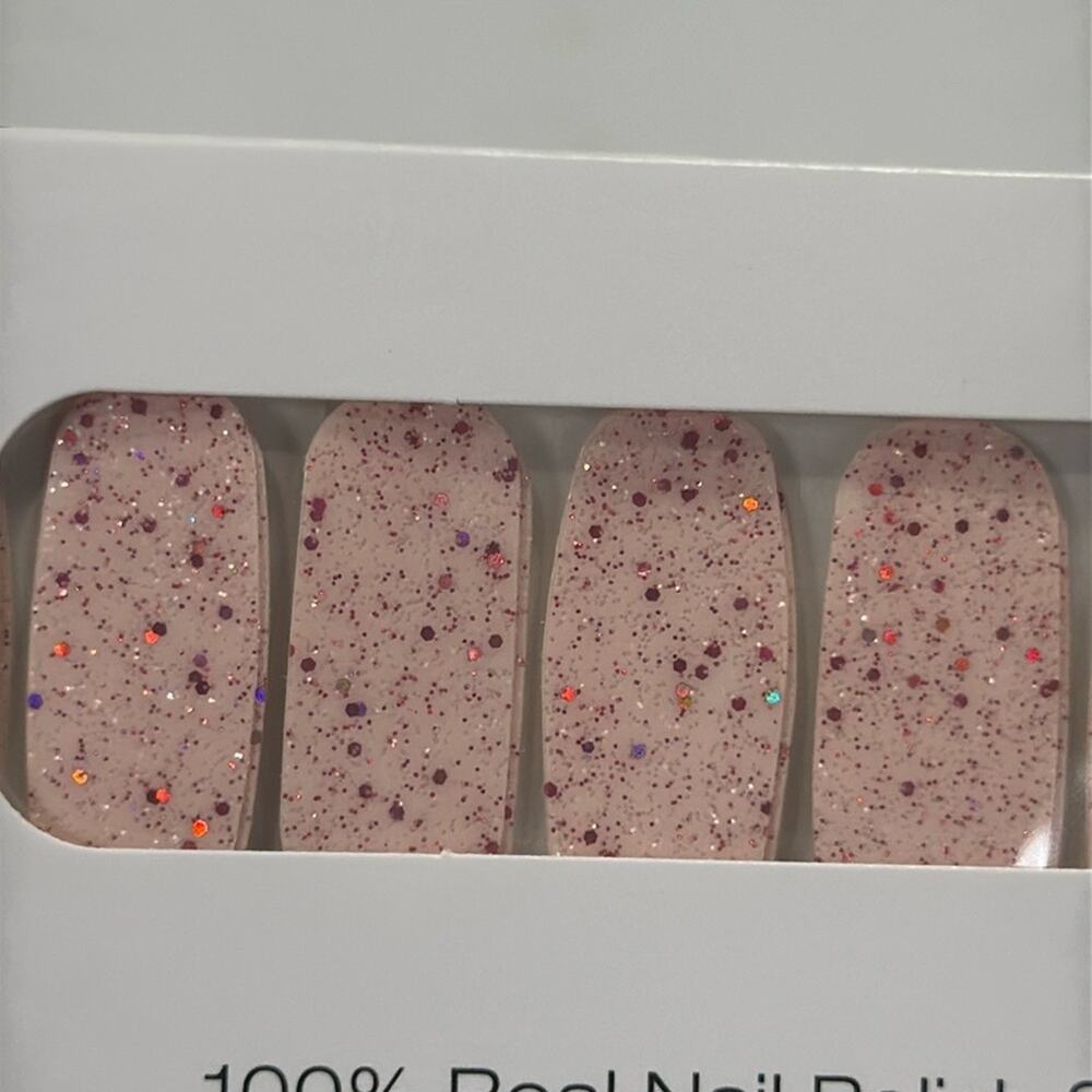 NWT Color Street "PINK WARRIOR" Chunky Glitter Breast Cancer Awareness Nail Set